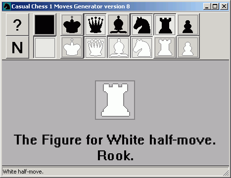 Click to view Casual Chess 1 Moves Generator 7.02 screenshot